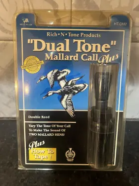 Rnt 039421300390 Vintage Rich-n-tone Dual Tone Mallard Call Plus Duck 1990s New