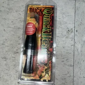 Rnt 199284966086 Quack Head Short Barrel Single Reed Duck Call Black With Chrome Med Volume