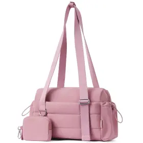 5294 Roulens Small Gym Bag For Women 2 Set Mini Duffle Dark Pink 5294 Roulens Small Gym Bag For Women 2 Set Mini Duffle Dark Pink