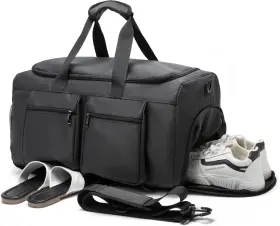 On-18 Seyfocnia Dc09 Gym Weekender Bag For Men Women Travel Carry Inch Black