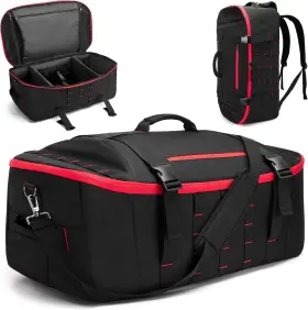 Sm01301 Smasrob 65l Tactical Duffle Bag Gym With Backpack Straps Wet Pocket And Sm01301 Smasrob 65l Tactical Duffle Bag Gym With Backpack Straps Wet Pocket And