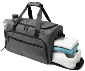 Soaeon 786488383353 Gym Bag For Men Women Small Fitness Workout Sports Duffle One Size Grey