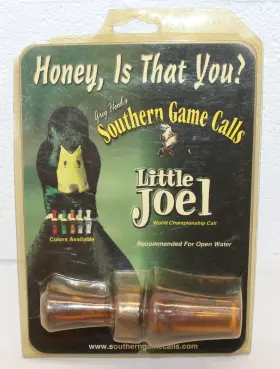 B652 Southern Game Calls Vintage Greg Hood Call Little Joel New Sealed Amber Color Nip B652 Southern Game Calls Vintage Greg Hood Call Little Joel New Sealed Amber Color Nip