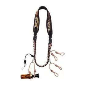 420015 Sportsman Supply Inc. Cut Em Duck Call Lanyard Black Green Tan