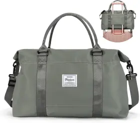 109-4093 Sycnb Gym Bag For Women Travel Duffel Weekender Overnight With Wet A-green