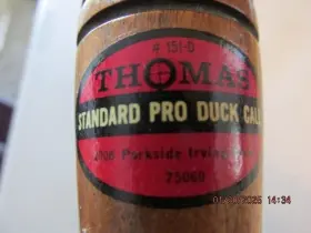 151-d Thomas Standard Pro Duck Call