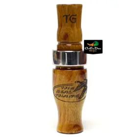 Tim Grounds Championship Calls 616337000097 Real Thang Short Reed Goose Call Burnt Hedge Wood