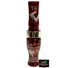 Tim Grounds Championship Calls 616337300067 Kelley Powers Triple Crown Goose Call Black Cherry Swirl