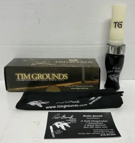 Tim Grounds Championship Calls 616337306137 Nib Super Mag Short Reed Goose Call Black Ivory Tim Grounds Championship Calls 616337306137 Nib Super Mag Short Reed Goose Call Black Ivory