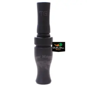 Tim Grounds Championship Calls 616337310233 Super Mag Short Reed Goose Call Flat Black Acrylic