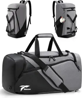Zq-01 Tolaccea Gym Bag For Men Women Large Sport Duffel Bags With Shoe 47l Grey Zq-01 Tolaccea Gym Bag For Men Women Large Sport Duffel Bags With Shoe 47l Grey