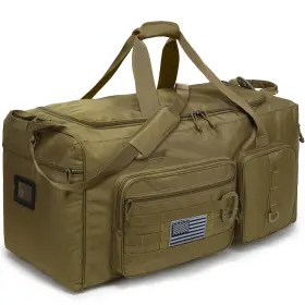 120l Tonruyn 6846 Extra Large Gym Duffle Xl Travel Bag Upgraded Brown