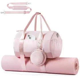 Topeast 648564567739 Small Gym Bag For Women Mini Sports Carry-on 11-inch Pink Topeast 648564567739 Small Gym Bag For Women Mini Sports Carry-on 11-inch Pink