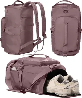 Js003 Uselike Gym Bag For Women Workout Backpack With Shoe Compartment Purple Ash