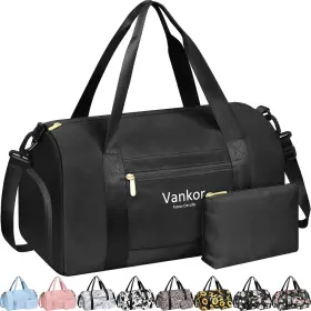 Medium-17.50 Vankor 221104-mb-1 Gym Bag For Women With Shoe Compartment Waterproof Inch Black Medium-17.50 Vankor 221104-mb-1 Gym Bag For Women With Shoe Compartment Waterproof Inch Black