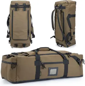 Xzc1005 Veagia 105l Large Duffel Bag For Travel Gym And Sports - Water Repellent L Brown
