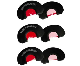 Vik-549446 850266279524 Custom Calls Red Ninja Mouth Turkey Call 3-pack