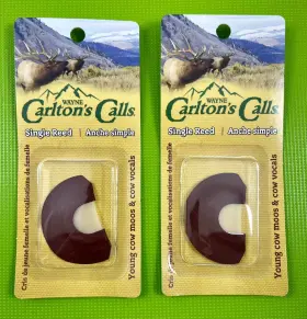 70180 Wayne Carltons Calls Set Of 2 Carlton S Elk Diaphragm Single Reed Hunters Specialties 70180 Wayne Carltons Calls Set Of 2 Carlton S Elk Diaphragm Single Reed Hunters Specialties