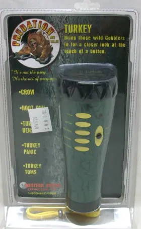 3-aaa Western River 836623009072 New And Sealed Electric Turkey Caller Predation Mini Batter