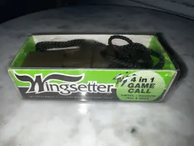 Wingsetter 4055111111 4-in-1 Game Call Lanyard For Duck/teal/quail Green/black