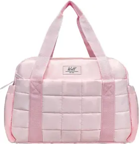 25025 Wolt Small Gym Bag For Women 14 Inch Crossbody Duffle With Wet Pink