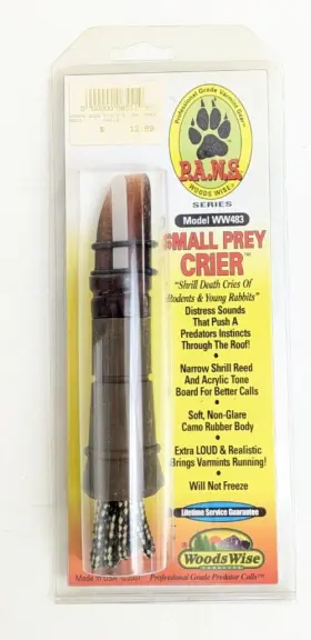 Ww483 Woods Wise 039484048307 Model Varmint Small Prey Crier Predator Call Shrill Distress Ww483 Woods Wise 039484048307 Model Varmint Small Prey Crier Predator Call Shrill Distress