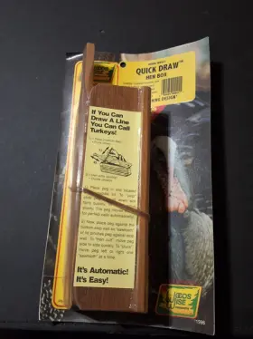 Ww041 Woods Wise Products Rare Vintage 1996 Turkey Call Quick Draw Hen Box Model Nos Ww041 Woods Wise Products Rare Vintage 1996 Turkey Call Quick Draw Hen Box Model Nos
