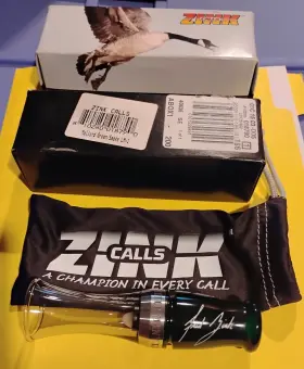 Zink 810280018790 Calls Lm-1 Little Man Short Reed Goose Call Mallard Green / Smoke New Zink 810280018790 Calls Lm-1 Little Man Short Reed Goose Call Mallard Green / Smoke New