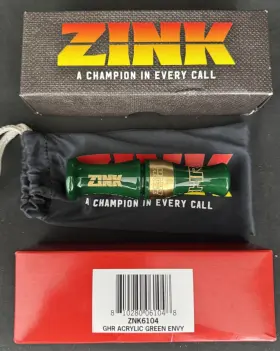 Znk6104 Zink Calls 810280061048 Duck Call Model Green Head Rocker Envy New