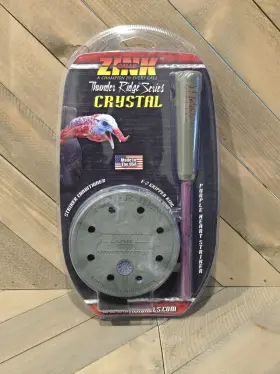 Znk-znk304 Zink Thunder Ridge Crystal Turkey Call. Made In The Usa