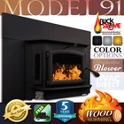 Buck Stove Model 91 Wood Burning Fireplace Insert With Blower - Up 3200 Sqft New. Price: $4666.00.