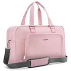 Weekender For Women, Bagsmart Travel Duffle Overnight 27L, Baby Pink New. Price: $47.99.