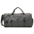 Sports Gym Duffel Bag Waterproof Weekender Travel Shoes Compartment Grey Yoga New. Price: $33.24.
