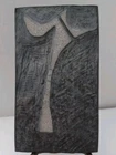 Hand Carved Royal Crowned Slate Plaque Tile 5.75" High 3.25" Wide 1/2" Deep Used. Price: $15.00.