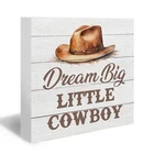 Western Cowboy Wood Box Sign, Desk Decor, Nursery Boy, ... New. Price: $24.95.
