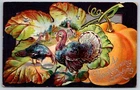 Thanksgiving Turkey Tom & Hen On Oak Leaf Farm Home Big Pumpkin Nash Series 5 Used. Price: $8.00.