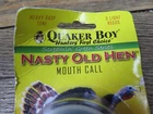 Quaker Boy Screamin' Nasty Old Hen Mouth Turkey Call Diaphragm Hunting 19101 New. Price: $5.00.