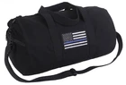 Rothco Thin Blue Line Canvas Shoulder Duffle Bag - Tactical Work Gear New. Price: $30.99.