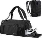 Gym Bag For With Shoes Compartment And Wet Pocket Convertible Duffle New. Price: $37.69.