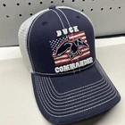 New With Tags Duck Commander Navy/white American Flag Adjustable Baseball Cap. Price: $9.95.