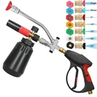 Foam Cannon Pressure Washer Gun Kit 4000 Psi Double Tip Attachment, Dual-connect New. Price: $42.99.