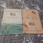 2 Vtg Herters Manuals Booklets Bull Cook Recipes Practices & Duck Goose Calling Used. Price: $18.00.