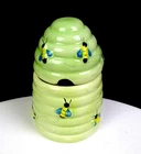 Chinese Porcelain Designpac Inc Ringed Beehive Relief 3/4" Honey Pot 2004- Used. Price: $25.98.