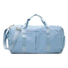 Light Blue Waterproof Sports Gym Duffel Bag With Shoes Compartment Wet Pocket New. Price: $33.15.