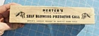 Vintage Herters Self Blowing Predator Call Game With Box Used. Price: $35.00.