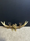 Rustic Faux Deer Antler Double Candle Holder Cabin Lodge Decor 12 Wide Used. Price: $17.10.