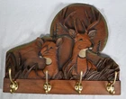 Big Sky Carvers Deer Woods Hanging Coat & Hat Rack 17-3/4" X 14" Used. Price: $139.96.