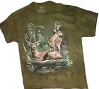 2 Lrg Rack Antler Deer The Woods-brown Tie Dye- Mountain T-shirt Lg Pre-owned. Price: $19.99.