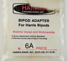 Harris Bipod Adapter 6A New. Price: $10.00.