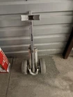 Knight Collapsible 2 Wheel Push-pull Golf Cart Silver Metal Plastic Used. Price: $68.89.